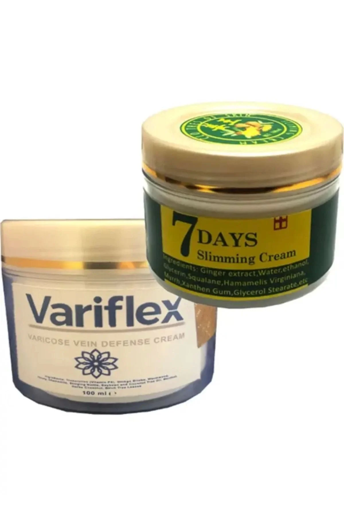 Variflex 100 ml Bacak Krem + 7days Slimingcream — Yaz Hazırlığı İçin Bakım Seti