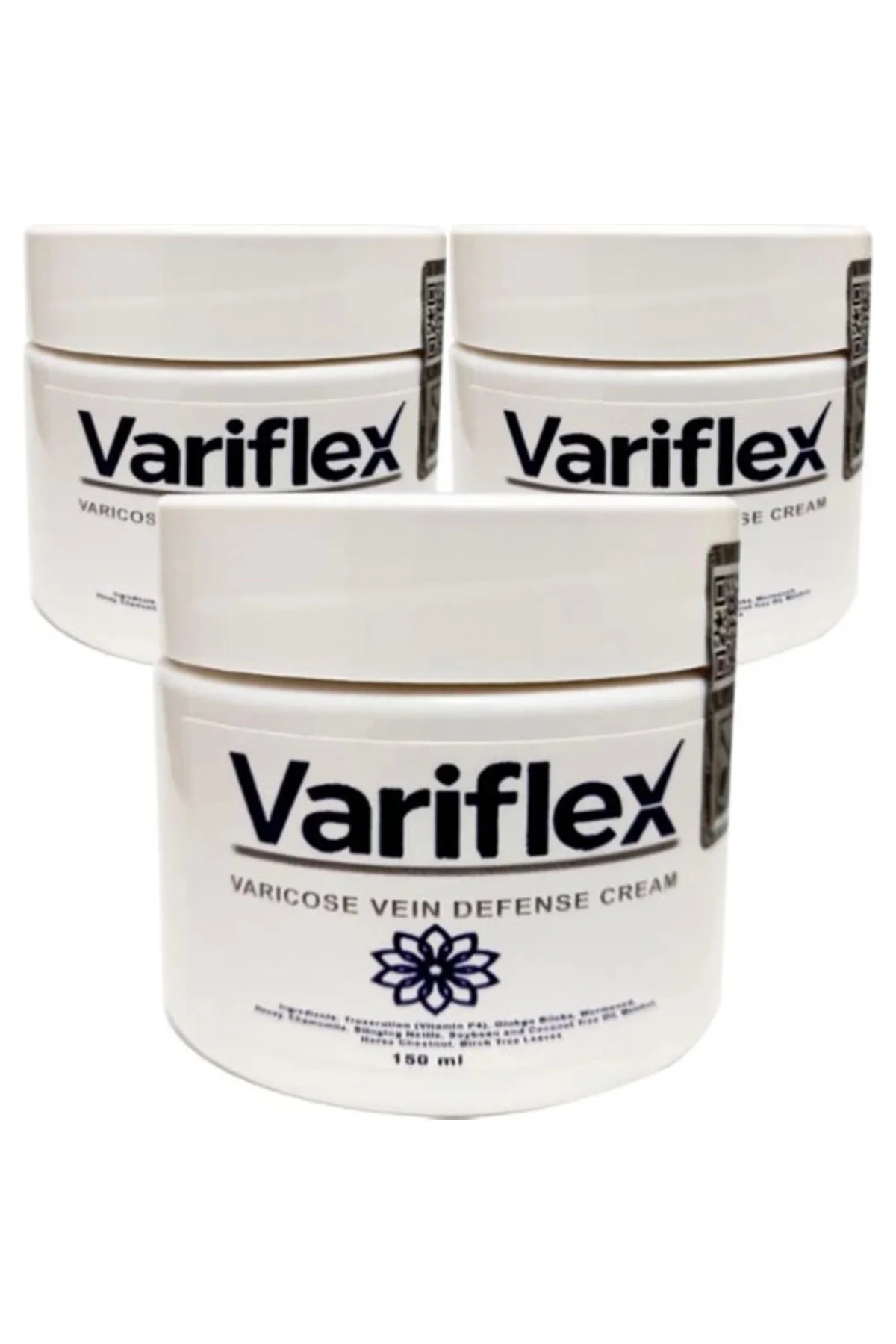 Variflex Bacak Kremi – Varis ve Ağır Bacaklara Etkili Çözüm, 3'lü 150 ml Büyük Boy