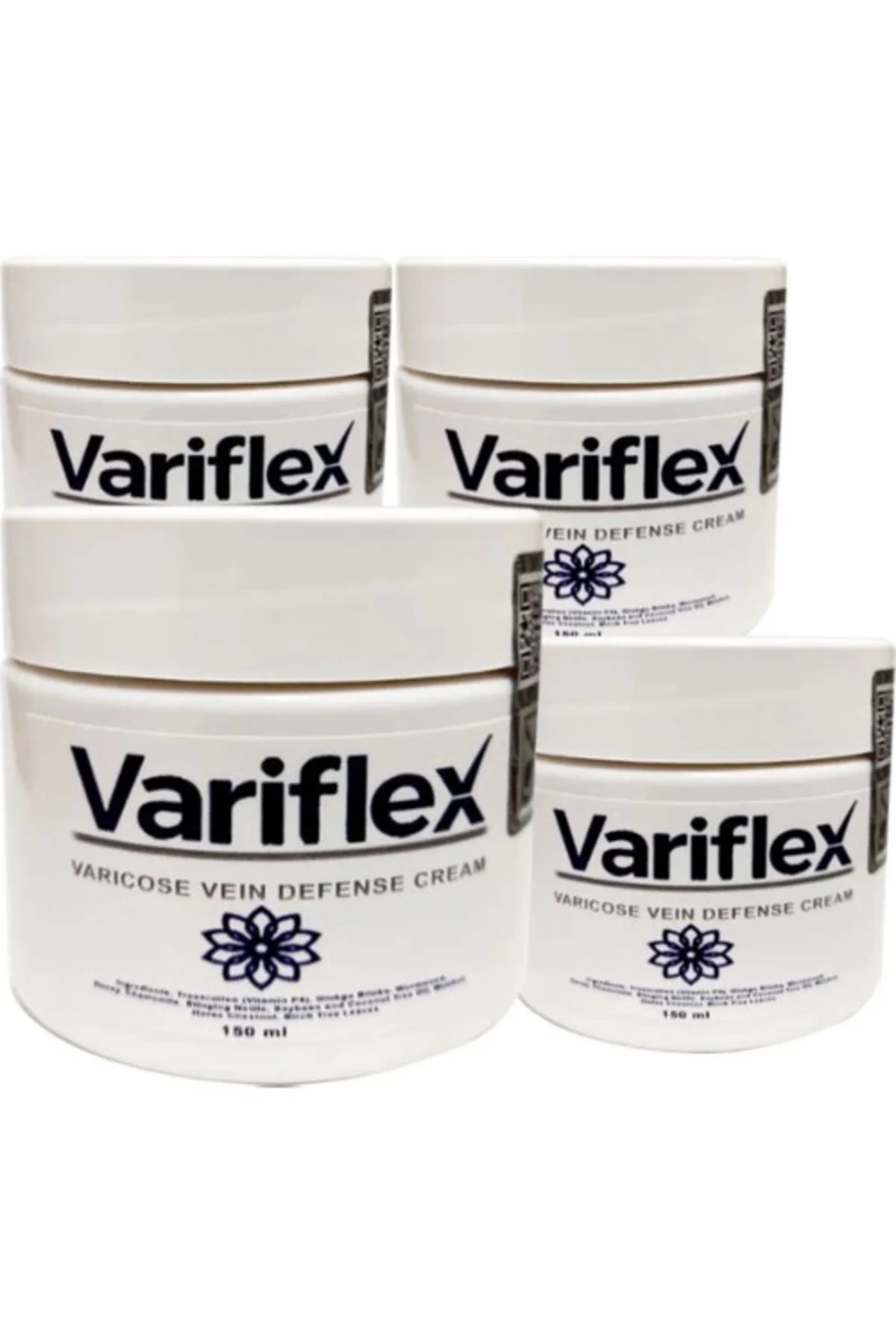 Variflex Bacak Kremi - Varis ve Toplardamar Şikayetlerine Karşı 4'lü 150 ml Büyük Boy Krem