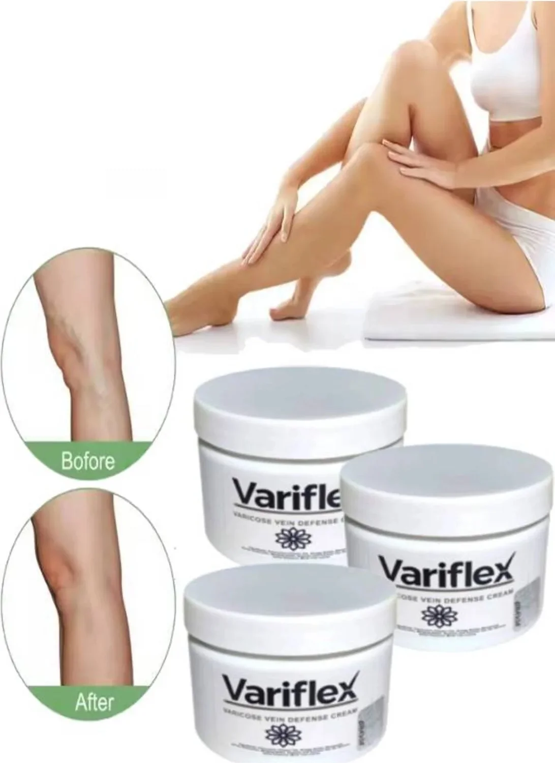 Variflex Kadın Bakım Kremi 150ml x 3 - Nemlendirici & Besleyici Cilt Kremi