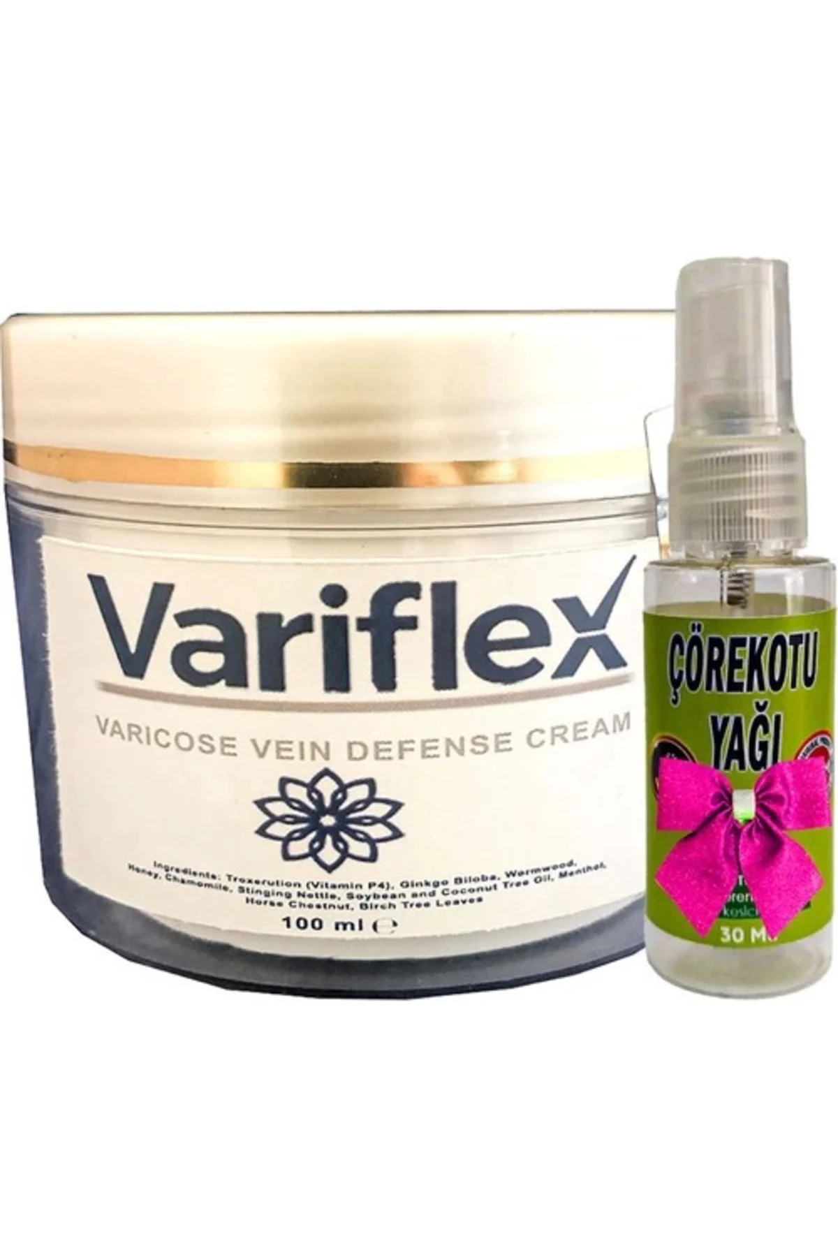 Variflex Krem Bacak Bakımı 100 ml + 30 ml Hediye Çörek Otu Yağı – Varis ve Bacak Yorgunluğu İçin Etkili Krem