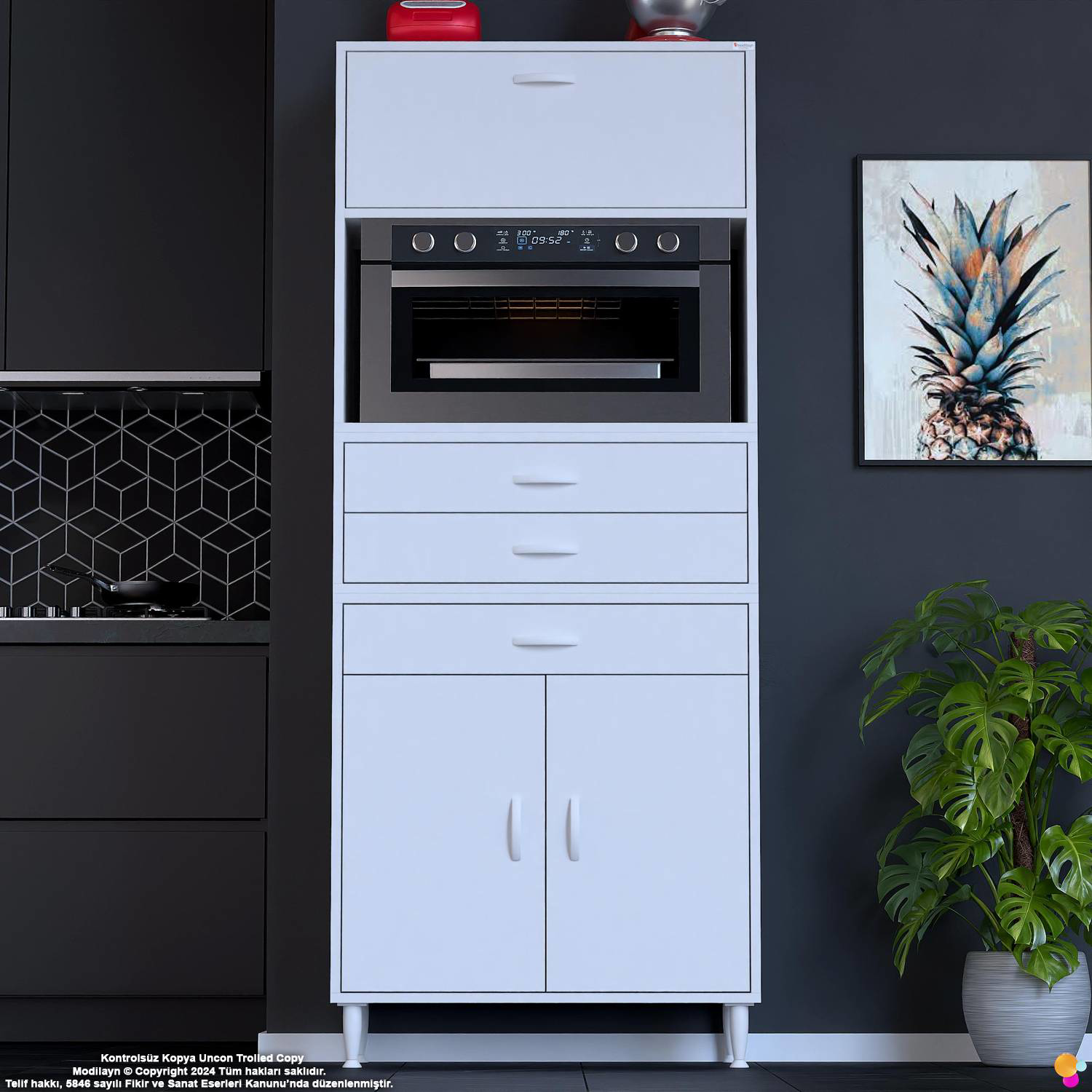 Vario 70 cm Çok Amaçlı Mutfak, Bakliyat ve Kahve Köşesi Organizer Vario 70 cm Çok Amaçlı Mutfak, Bakliyat ve Kahve Köşesi Organizer - Görsel 3