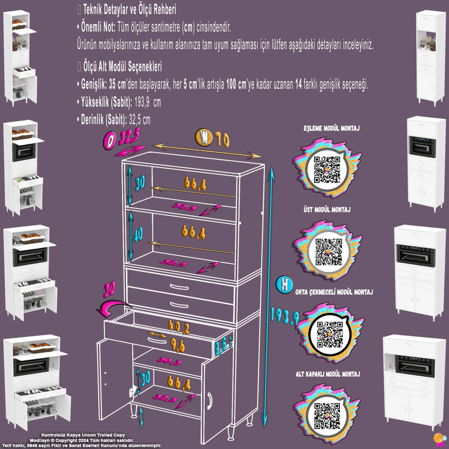 Vario 70 cm Çok Amaçlı Mutfak, Bakliyat ve Kahve Köşesi Organizer Vario 70 cm Çok Amaçlı Mutfak, Bakliyat ve Kahve Köşesi Organizer - Görsel 2