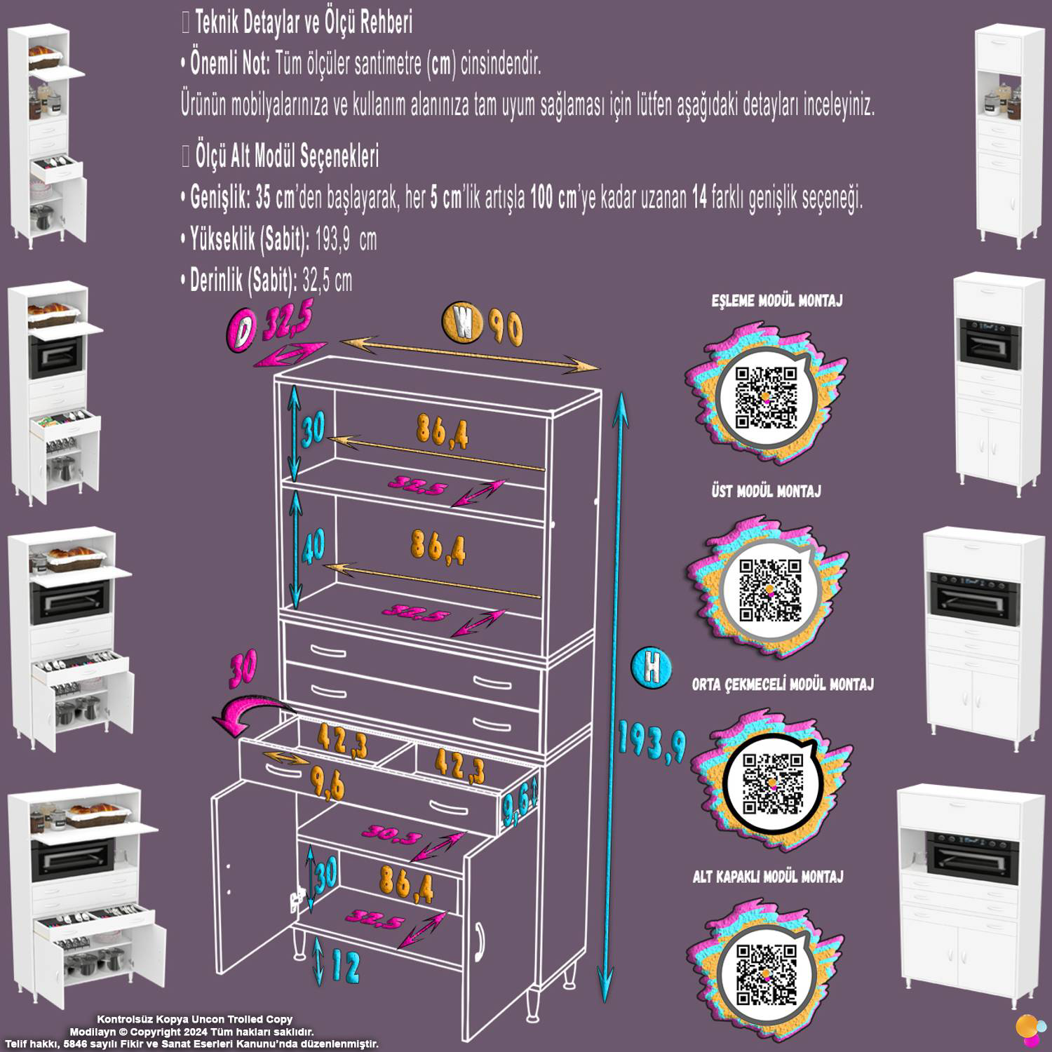 Vario 90 cm Çok Amaçlı Mutfak, Bakliyat ve Kahve Köşesi Organizer Vario 90 cm Çok Amaçlı Mutfak, Bakliyat ve Kahve Köşesi Organizer - Görsel 2