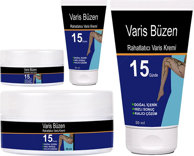 Varis Büzen Krem Seti - 2 Adet Varis Kremi (50ml Kavanoz + 50ml Tüp) | Bacak Ağrısı ve Şişlik İçin Etkili Çözüm