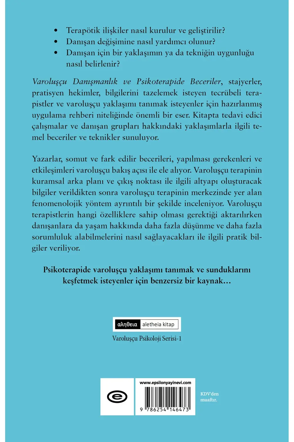 Varoluşçu Danışmanlıkta Ve Psikoterapide Beceriler - Emmy Van Deu