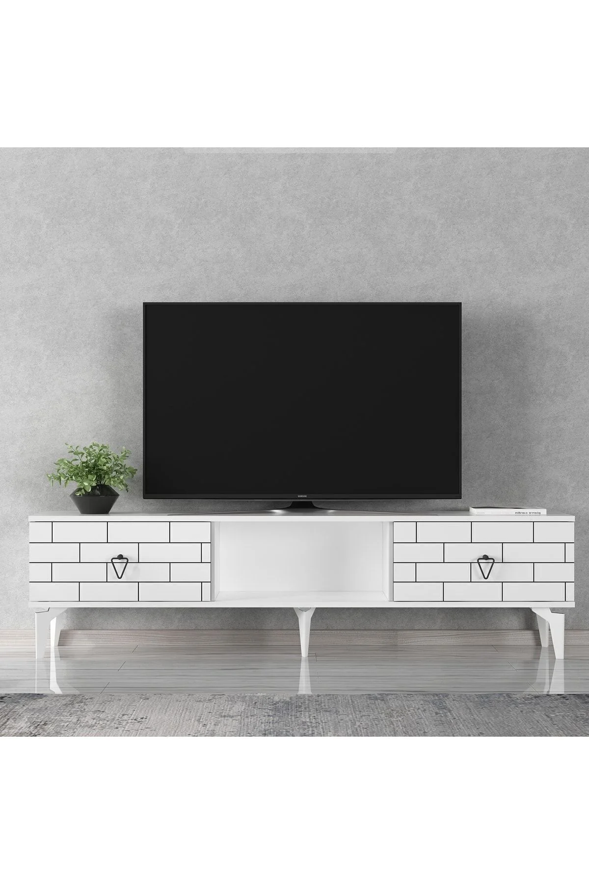 Varrna Tv Sehpası Alt Modül Beyaz-beyaz