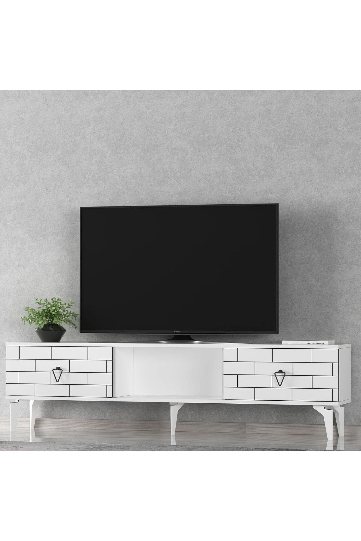 Varrna Tv Sehpası Alt Modül Beyaz-beyaz
