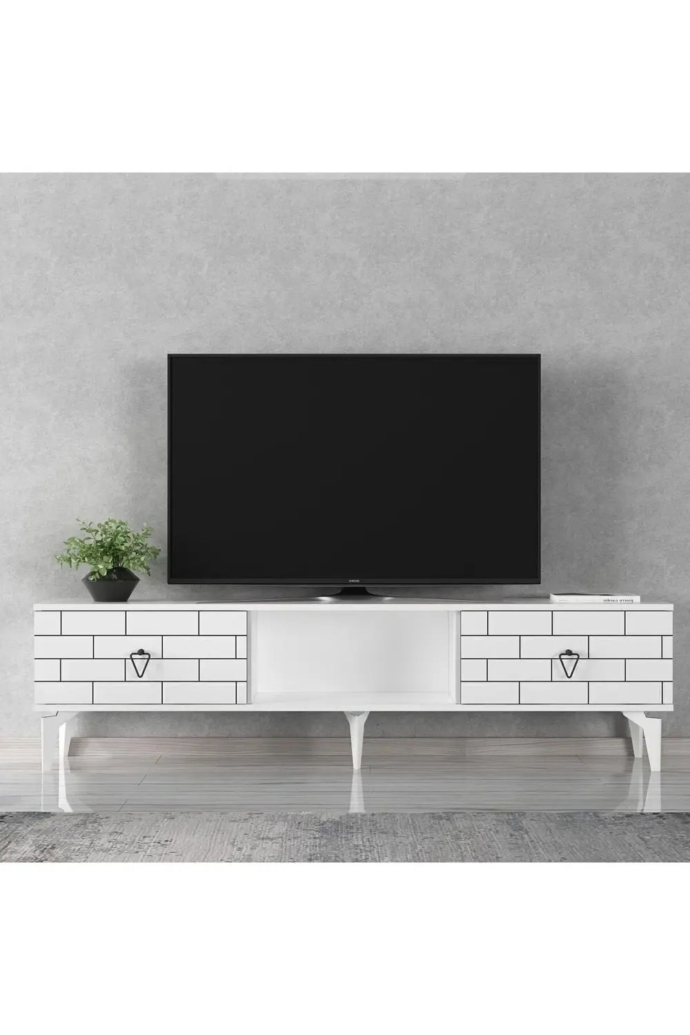 Varrna Tv Sehpası Alt Modül Beyaz-beyaz