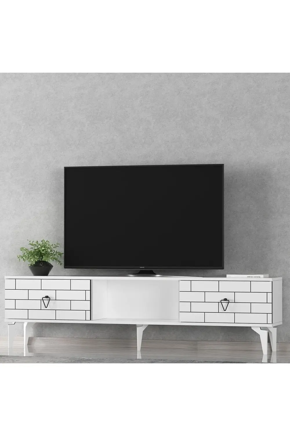 Varrna Tv Sehpası Alt Modül Beyaz-beyaz