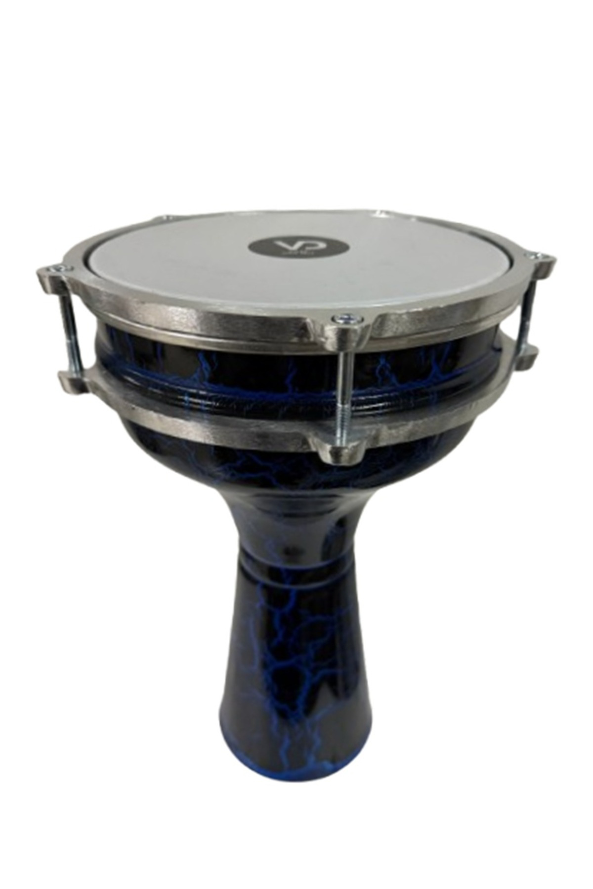 Vatan Darbuka 5 Numara Çatlak Boyalı Siyah - Laciveert Desenli