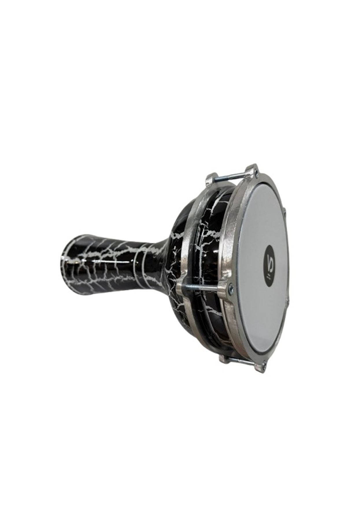 Vatan Darbuka 5 Numara Çatlak Boyalı Siyah - Beyaz Desenli