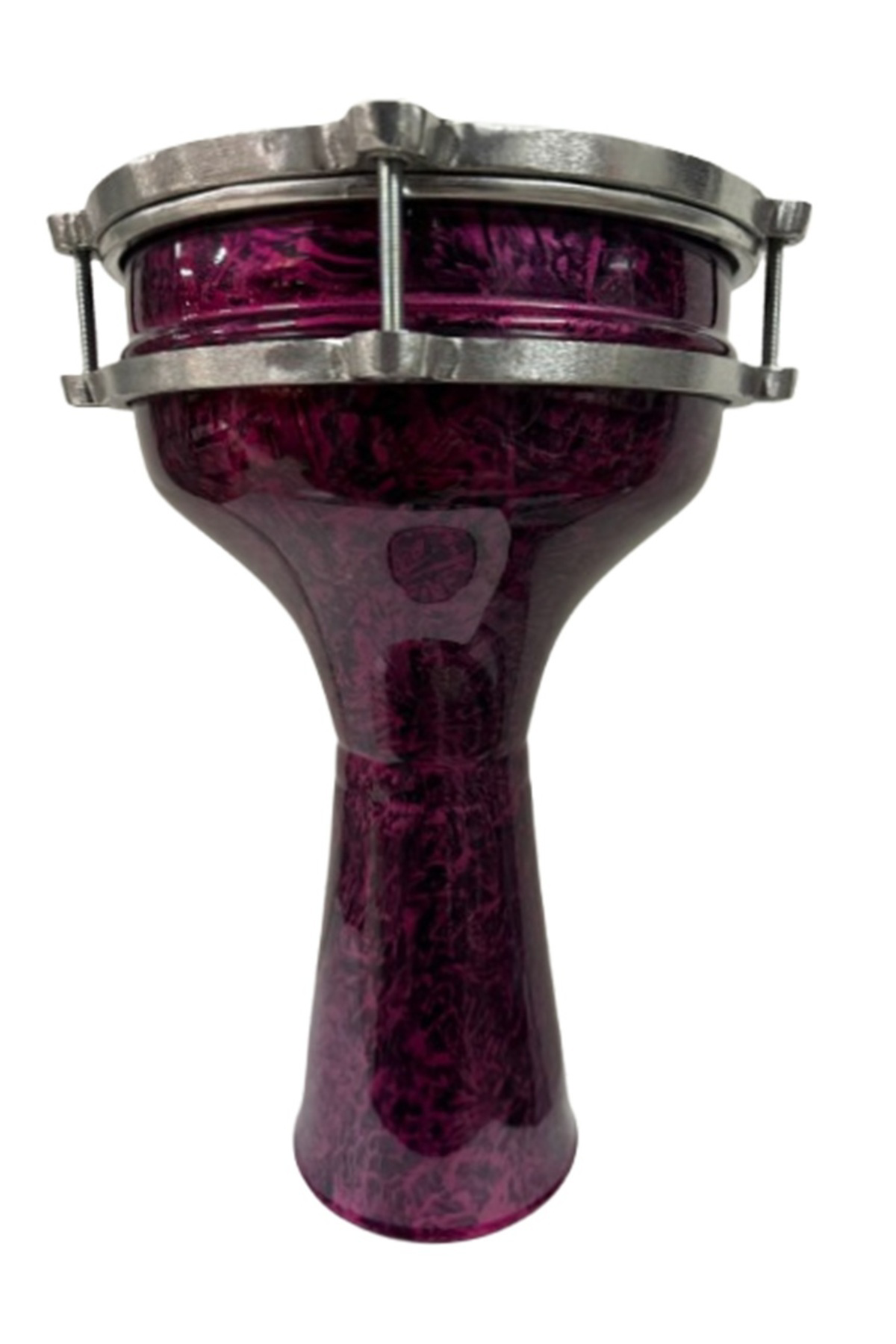 Vatan Darbuka 5 Numara Kırçıllı Siyah - Lila Boyalı