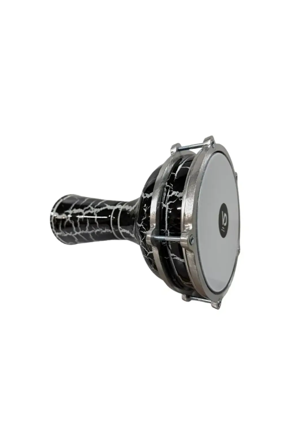 Vatan Darbuka 5 Numara Çatlak Boyalı Siyah - Beyaz Desenli