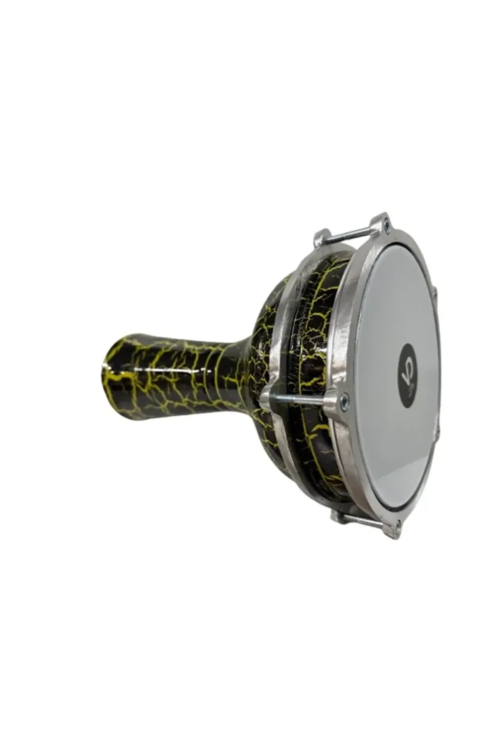 Vatan Darbuka 5 Numara Çatlak Boyalı Siyah - Sarı Desenli