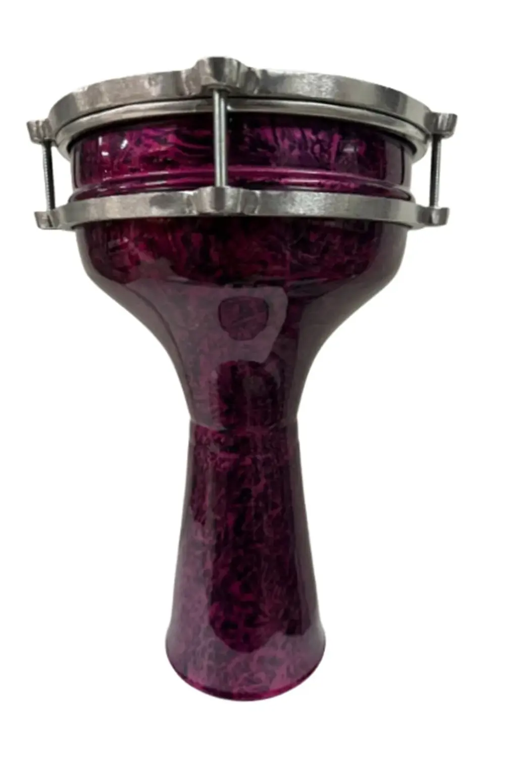 Vatan Darbuka 5 Numara Kırçıllı Siyah - Lila Boyalı