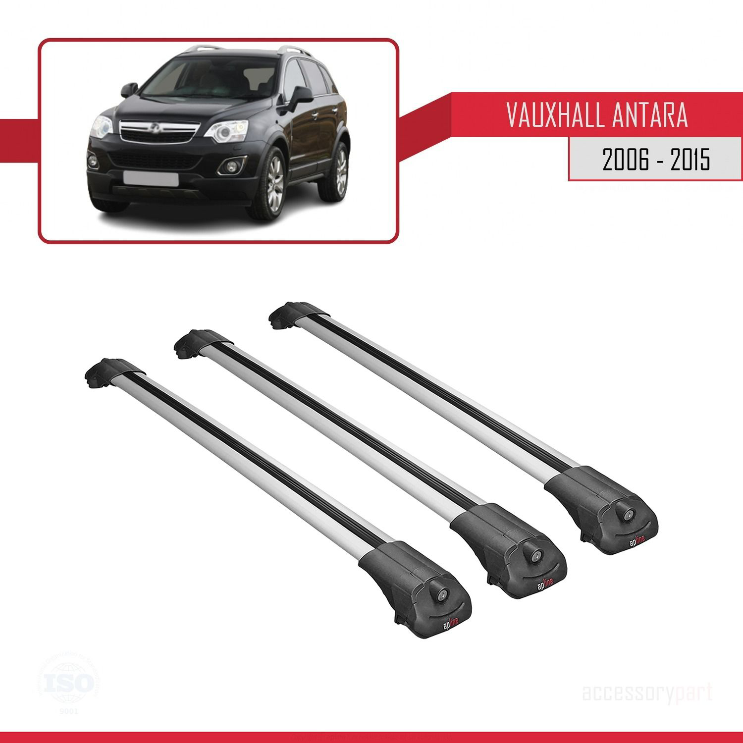 Vauxhall Antara 2006-2015 Arası ile uyumlu ACE-1 Ara Atkı Tavan B
