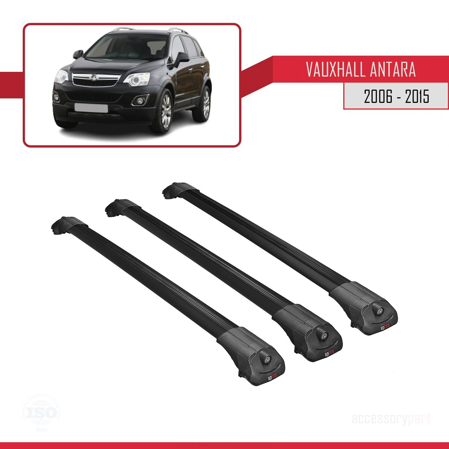 Vauxhall Antara 2006-2015 Arası ile uyumlu ACE-1 Ara Atkı Tavan B