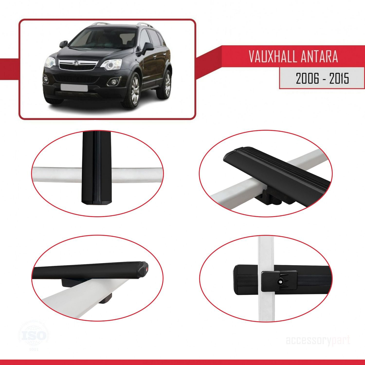 Vauxhall Antara 2006-2015 Arası ile uyumlu Basic Model Ara Atkı T