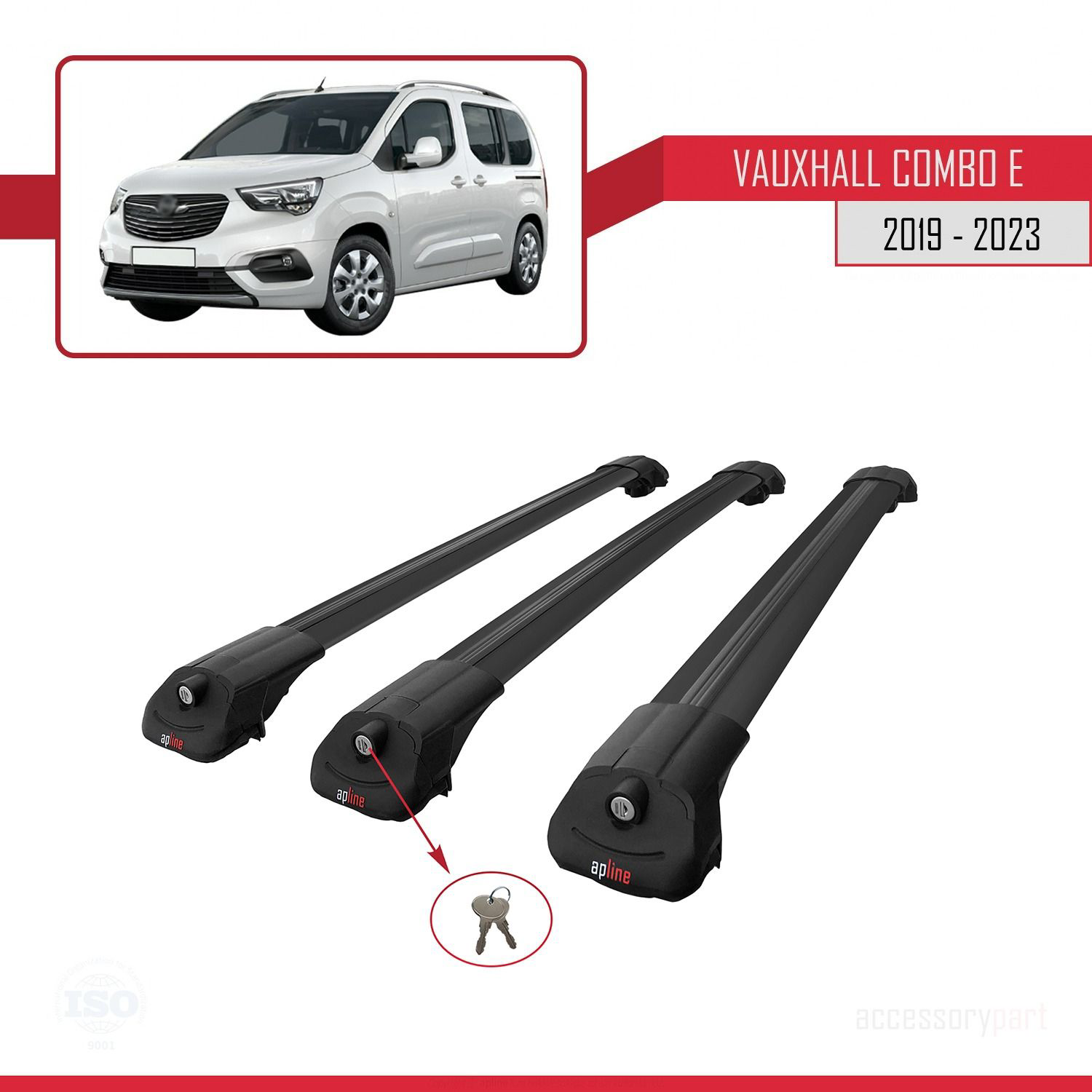 Vauxhall Combo E 2019-2023 Arası ile uyumlu ACE-1 Ara Atkı Tavan 