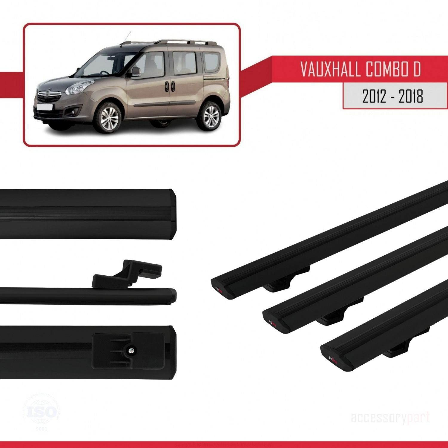 Vauxhall Combo D 2012-2018 Arası ile uyumlu Basic Model Ara Atkı 