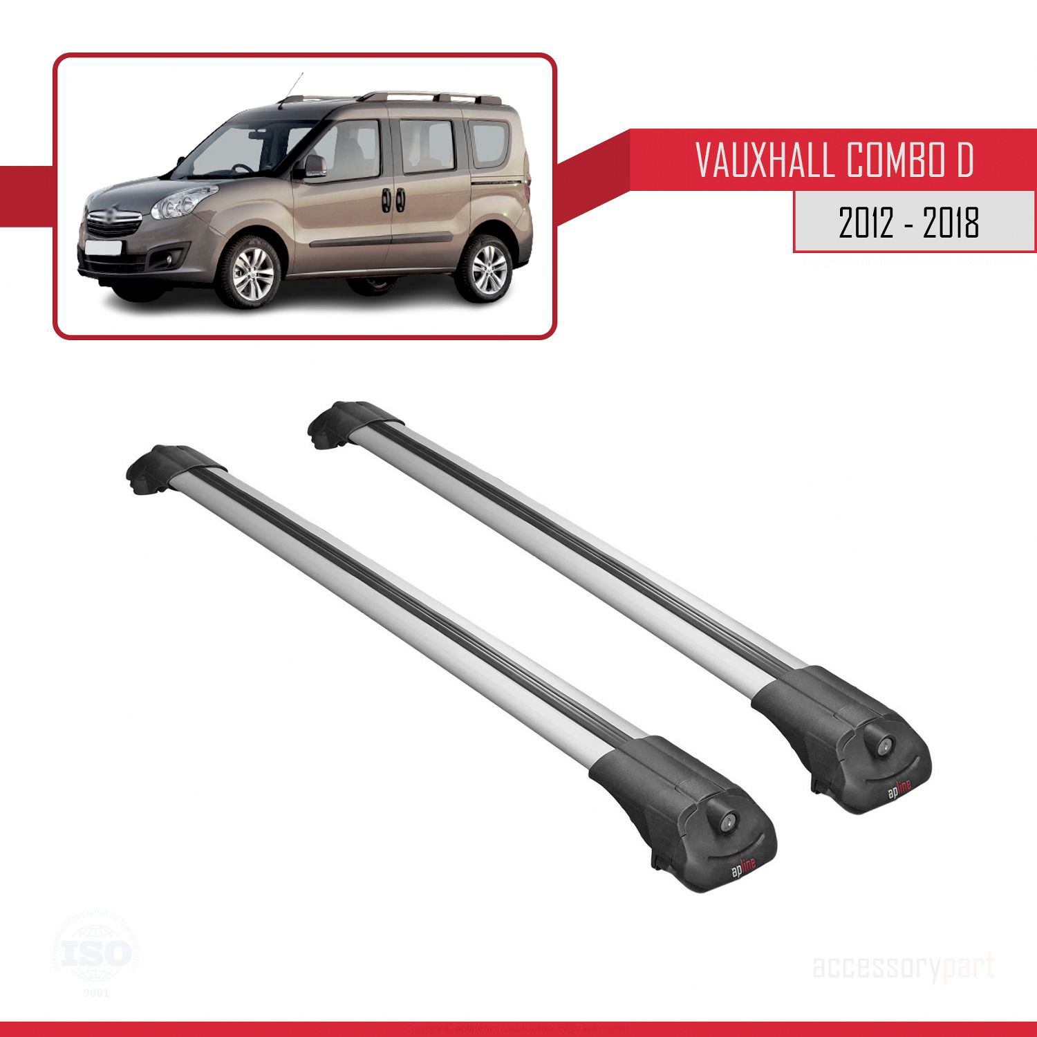 Vauxhall Combo D 2012-2018 Arası ile uyumlu ACE-1 Ara Atkı Tavan 
