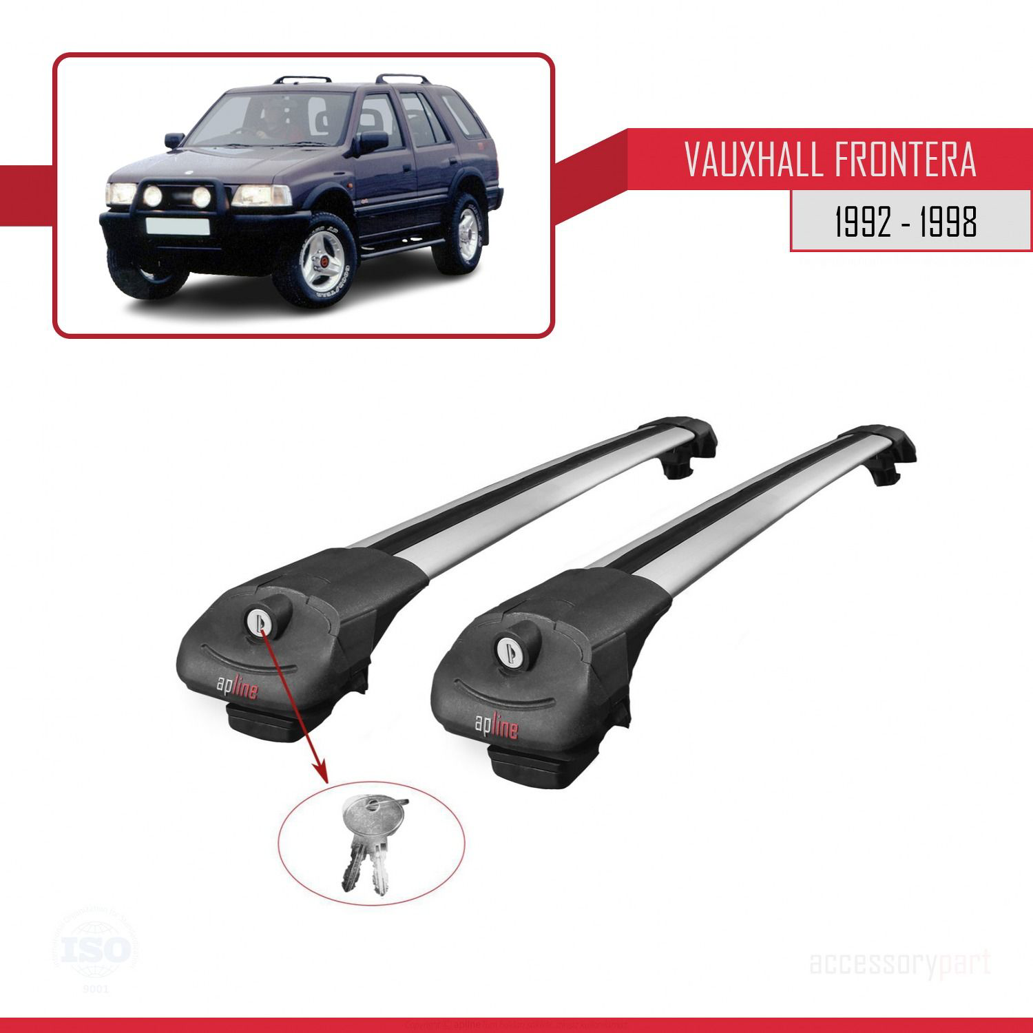 Vauxhall Frontera 1992-1998 Arası ile uyumlu ACE-1 Ara Atkı Tavan