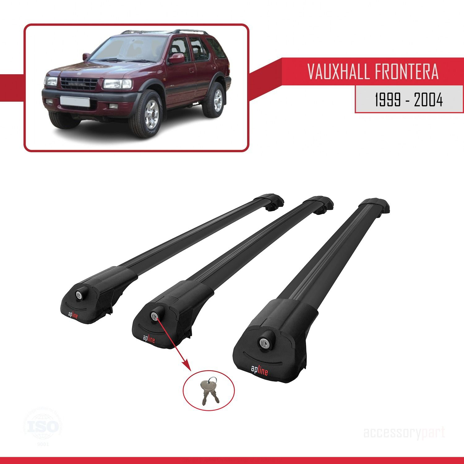 Vauxhall Frontera 1999-2004 Arası ile uyumlu ACE-1 Ara Atkı Tavan