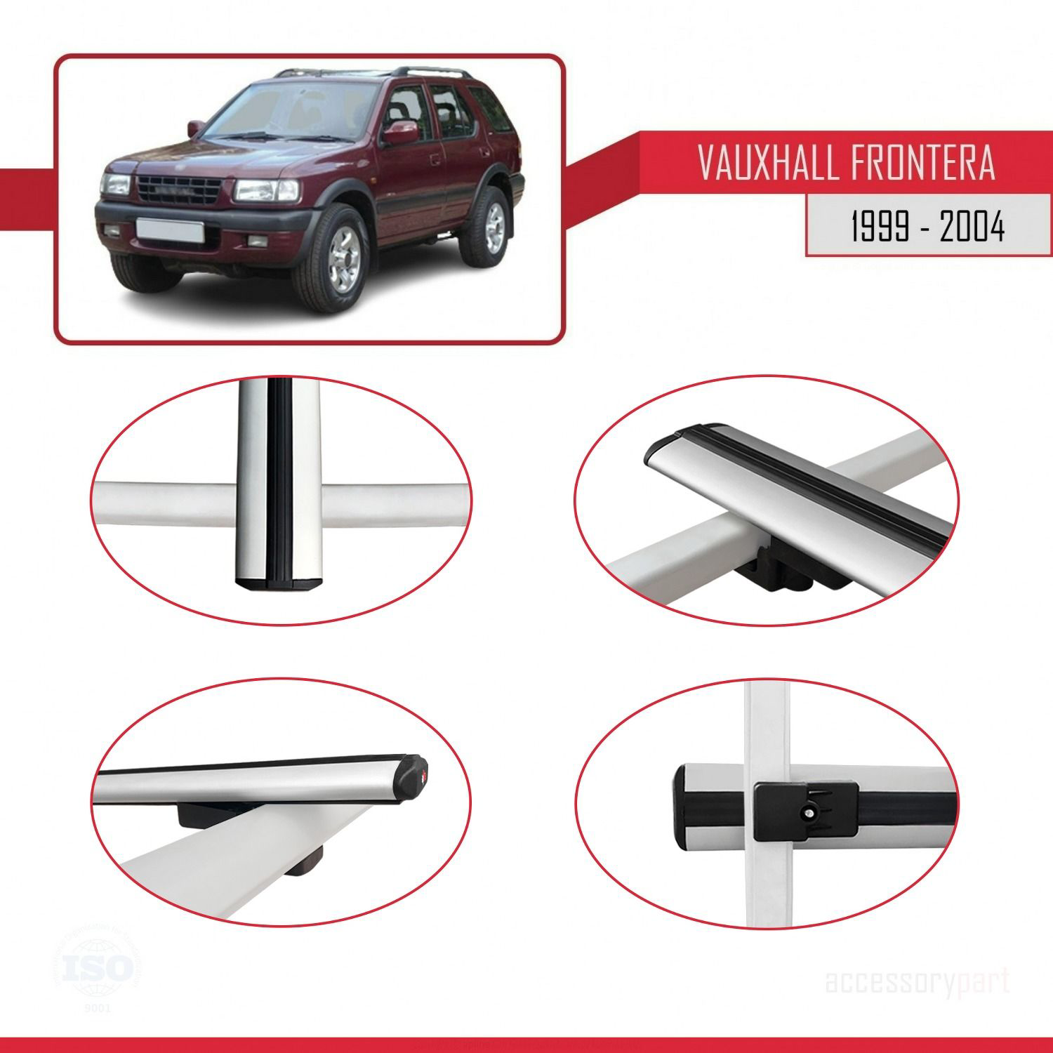 Vauxhall Frontera 1999-2004 Arası ile uyumlu Basic Model Ara Atkı