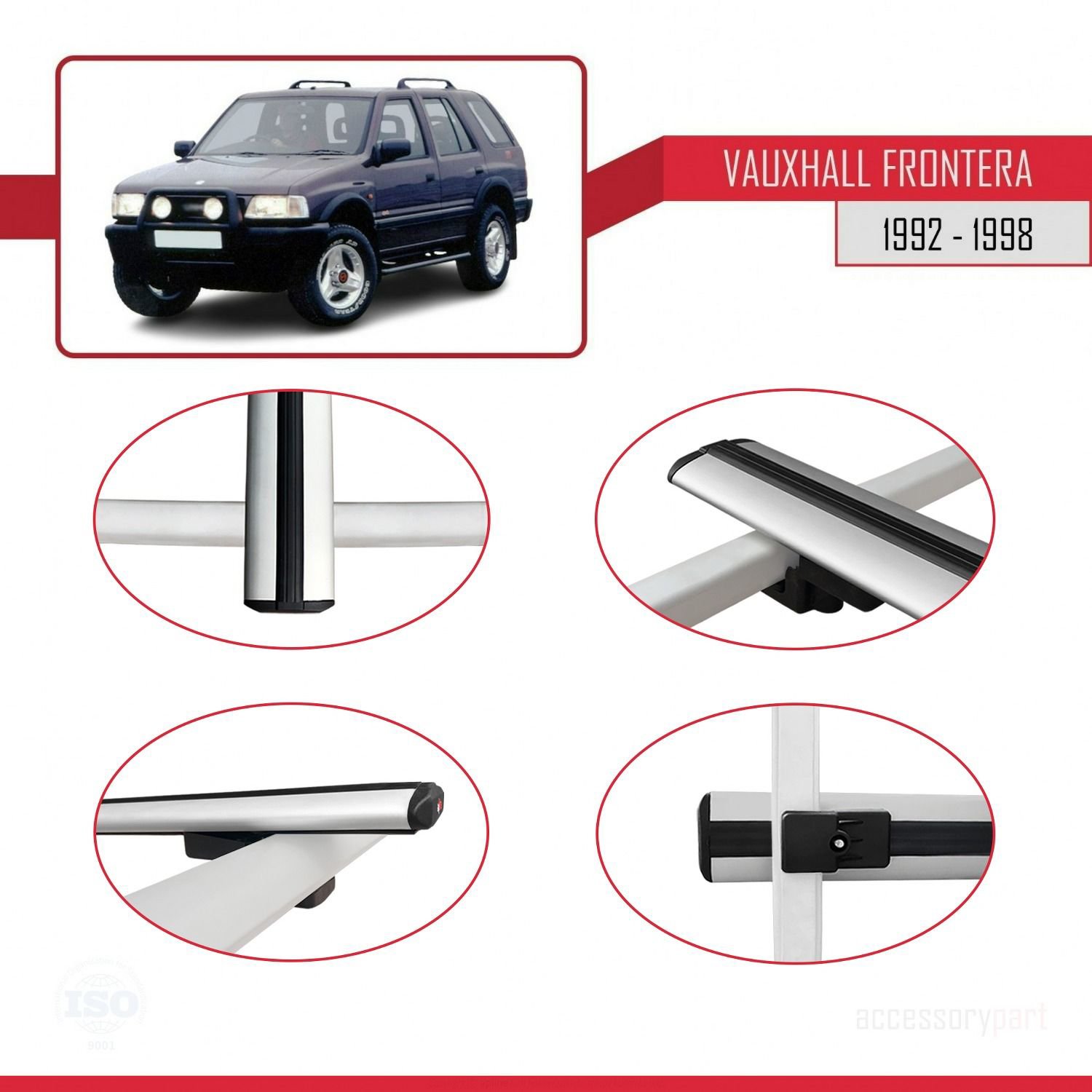Vauxhall Frontera 1992-1998 Arası ile uyumlu Basic Model Ara Atkı