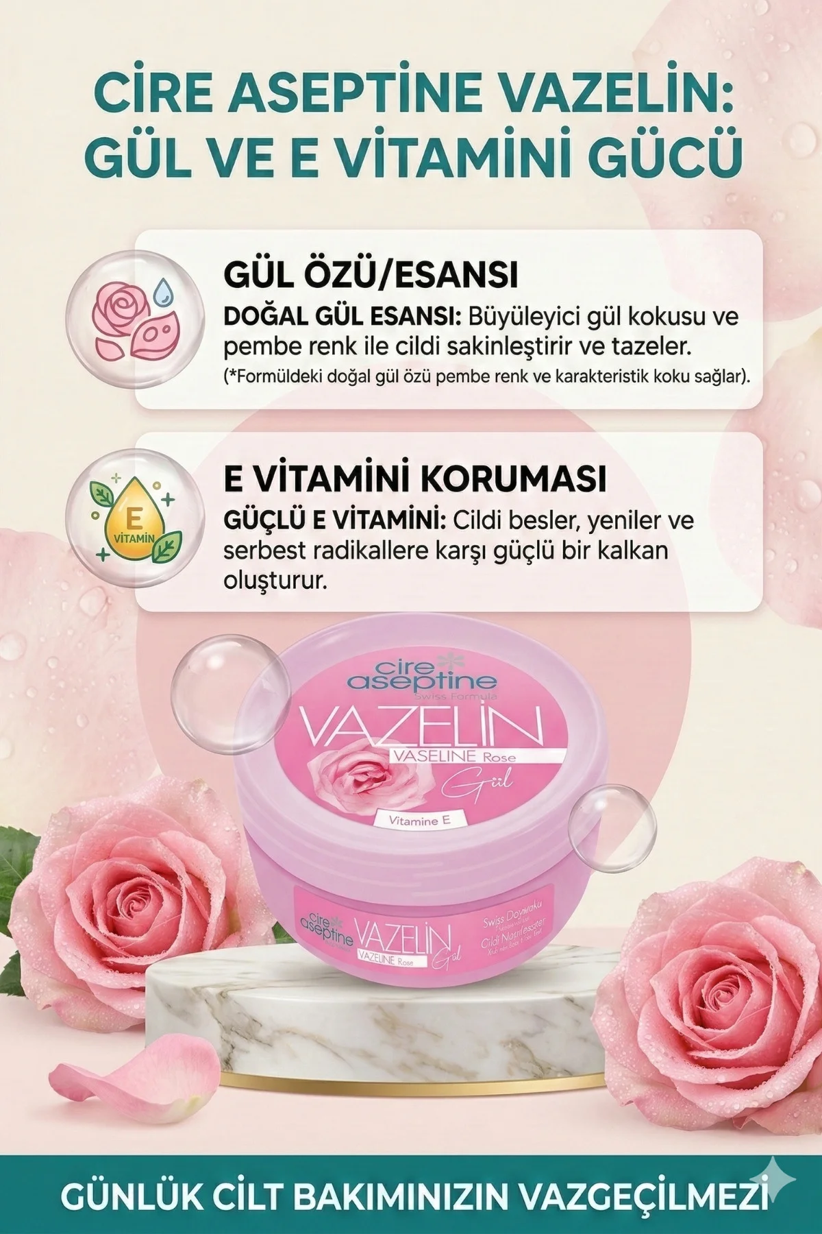 Vazelin Gül 150 Ml