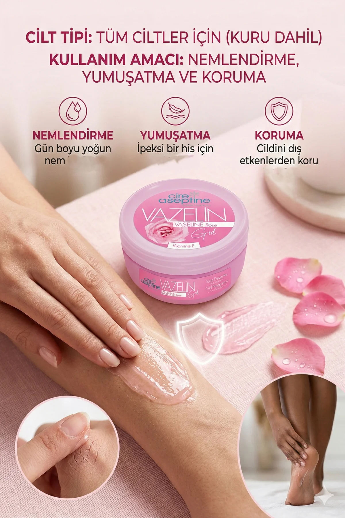Vazelin Gül 150 Ml