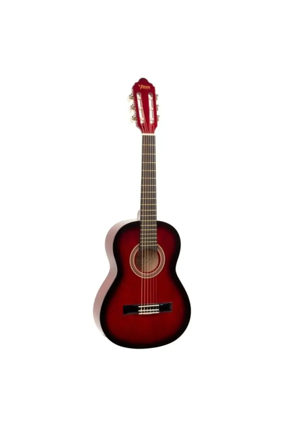 Vc103trds Kırmızı (3/4 Boy) Klasik Gitar (Kılıf+Yedek Tel Seti+Pe