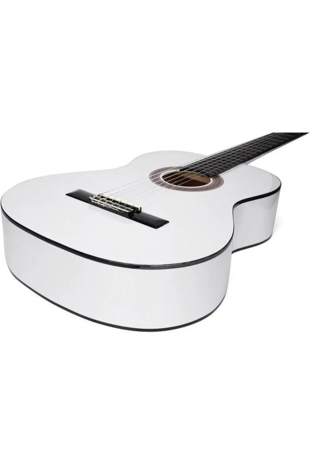 VC104TWT KLASİK GİTAR 4/4 BEYAZ SAP ÇELİKLİ + KILIF + PENA