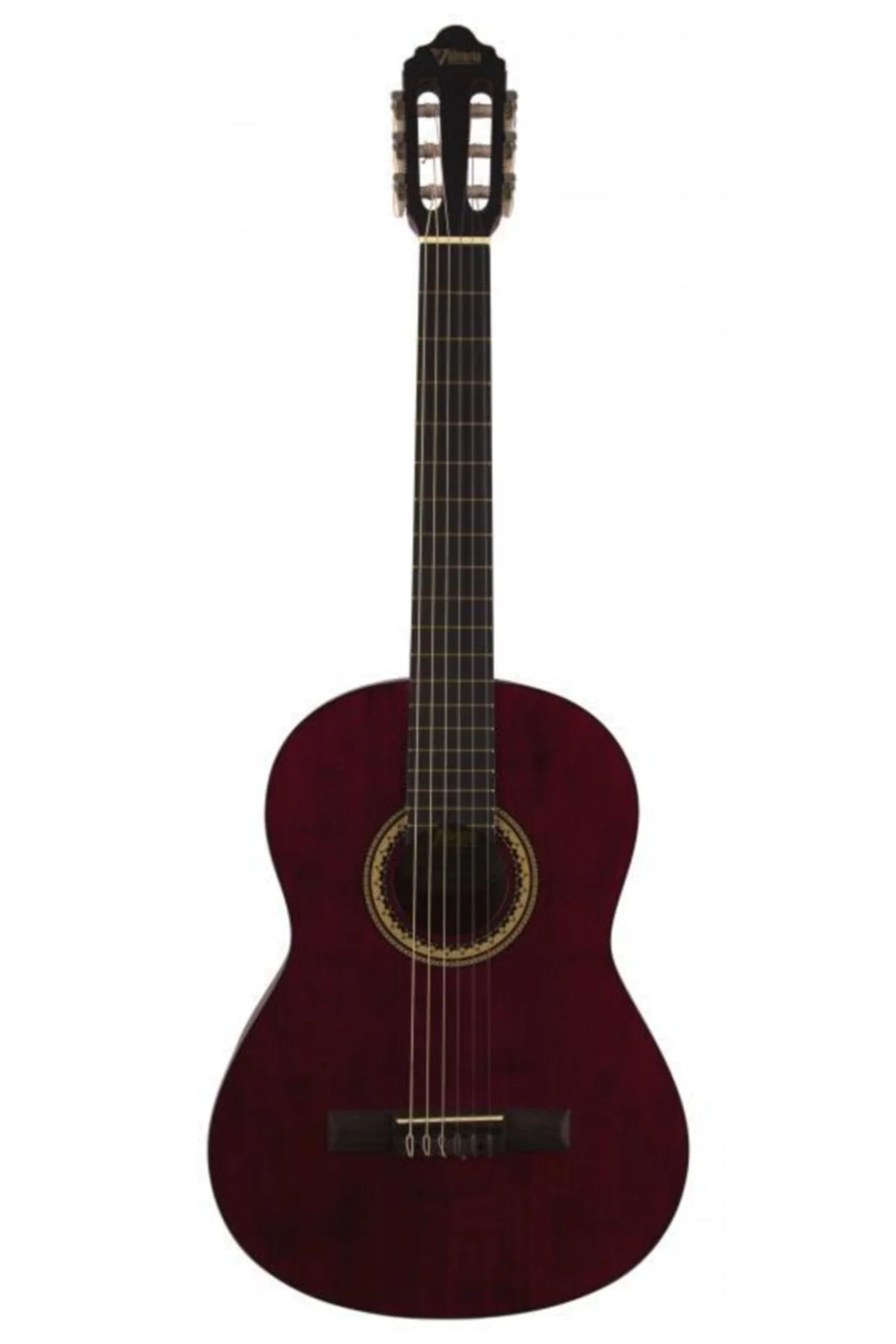 VC204TWR Klasik Gitar, Şarap Kırmızısı + Kılıf + Pena