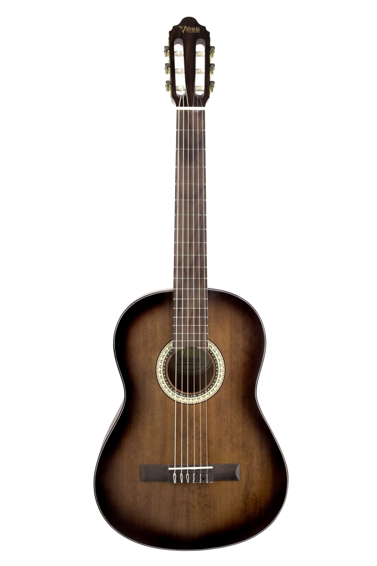 Valencia Vc404hsb Klasik Gitar, 4/4, Historic Sunburst Mat