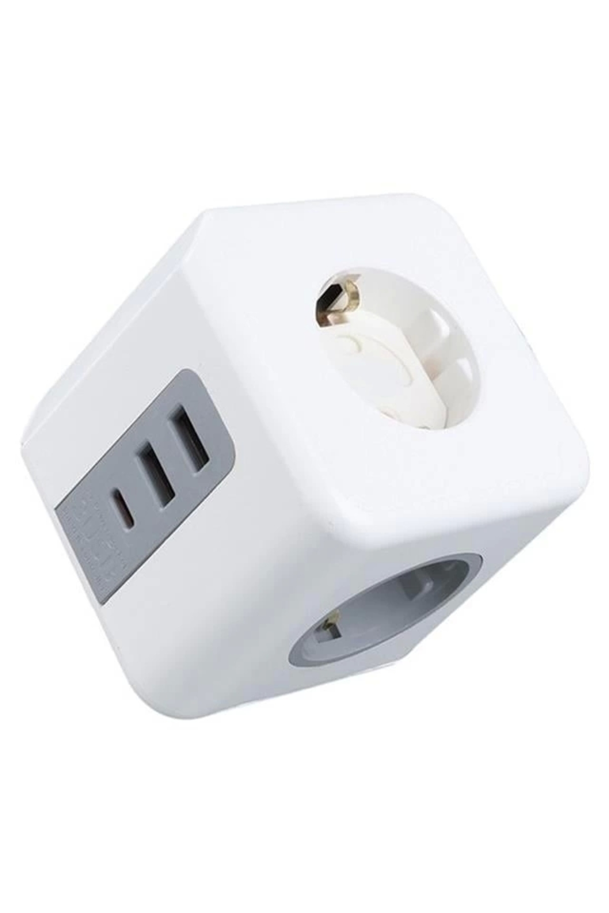VE-23089 2x USB 1x Type-C 3'lü Çocuk Ve Termal Korumalı Grup Priz