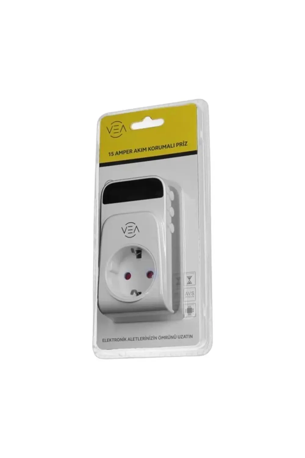 VE-25530 15A 3520W Tekli Dijital Göstergeli Akım Korumalı Priz Aş VE-25530 15A 3520W Tekli Dijital Göstergeli Akım Korumalı Priz Aş