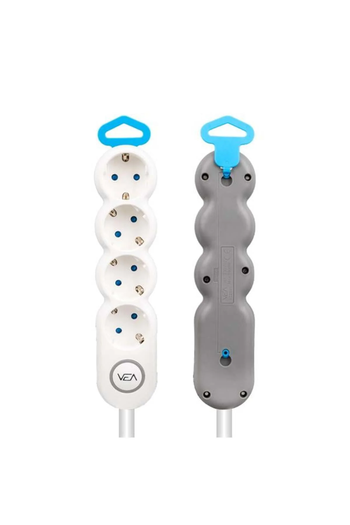 VE-2S4S 4'Lü 1.5 Metre Kablolu Anahtarlı Grup Priz VE-2S4S 4'Lü 1.5 Metre Kablolu Anahtarlı Grup Priz