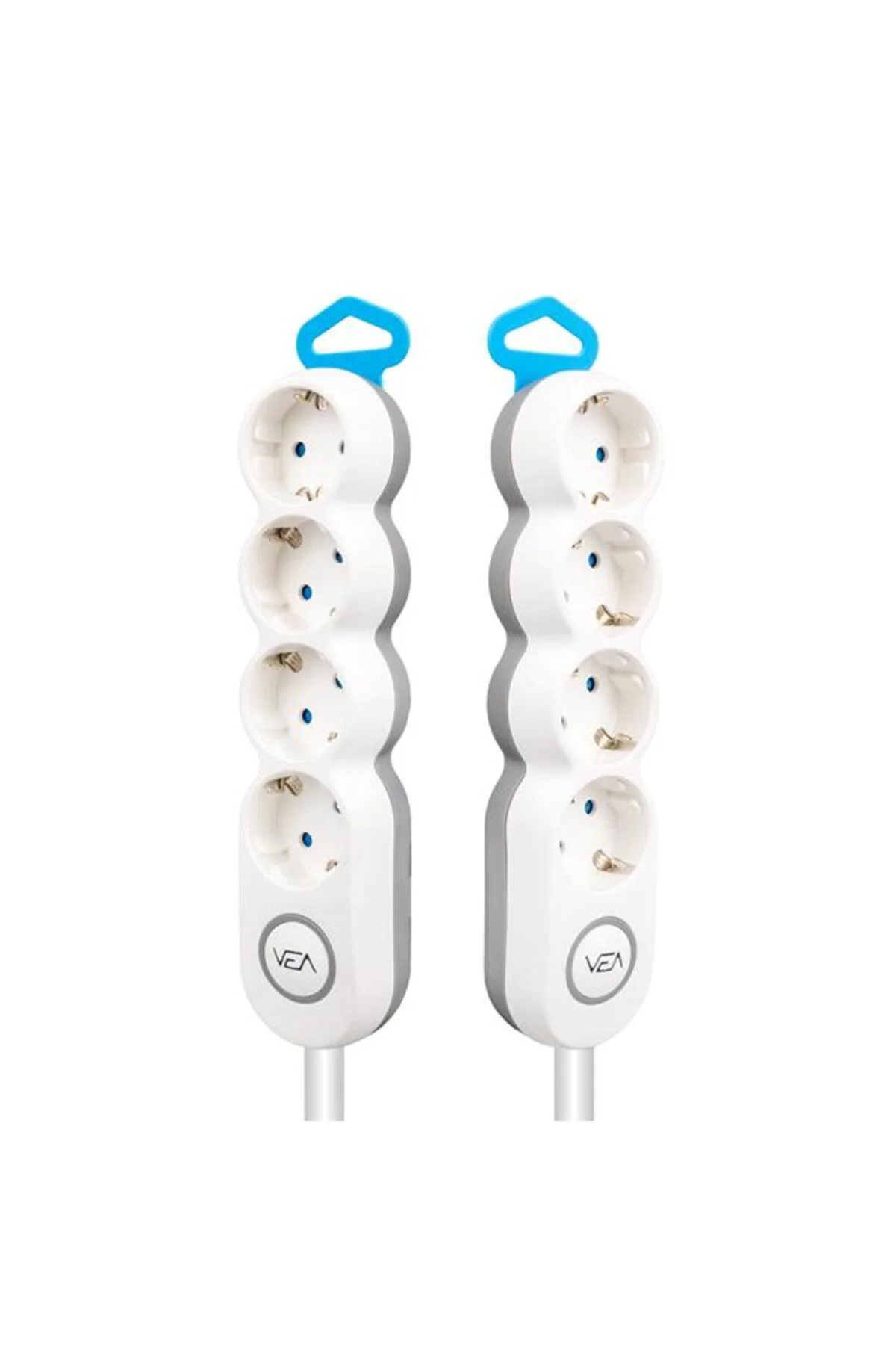 VE-2S4S 4'Lü 1.5 Metre Kablolu Anahtarlı Grup Priz VE-2S4S 4'Lü 1.5 Metre Kablolu Anahtarlı Grup Priz