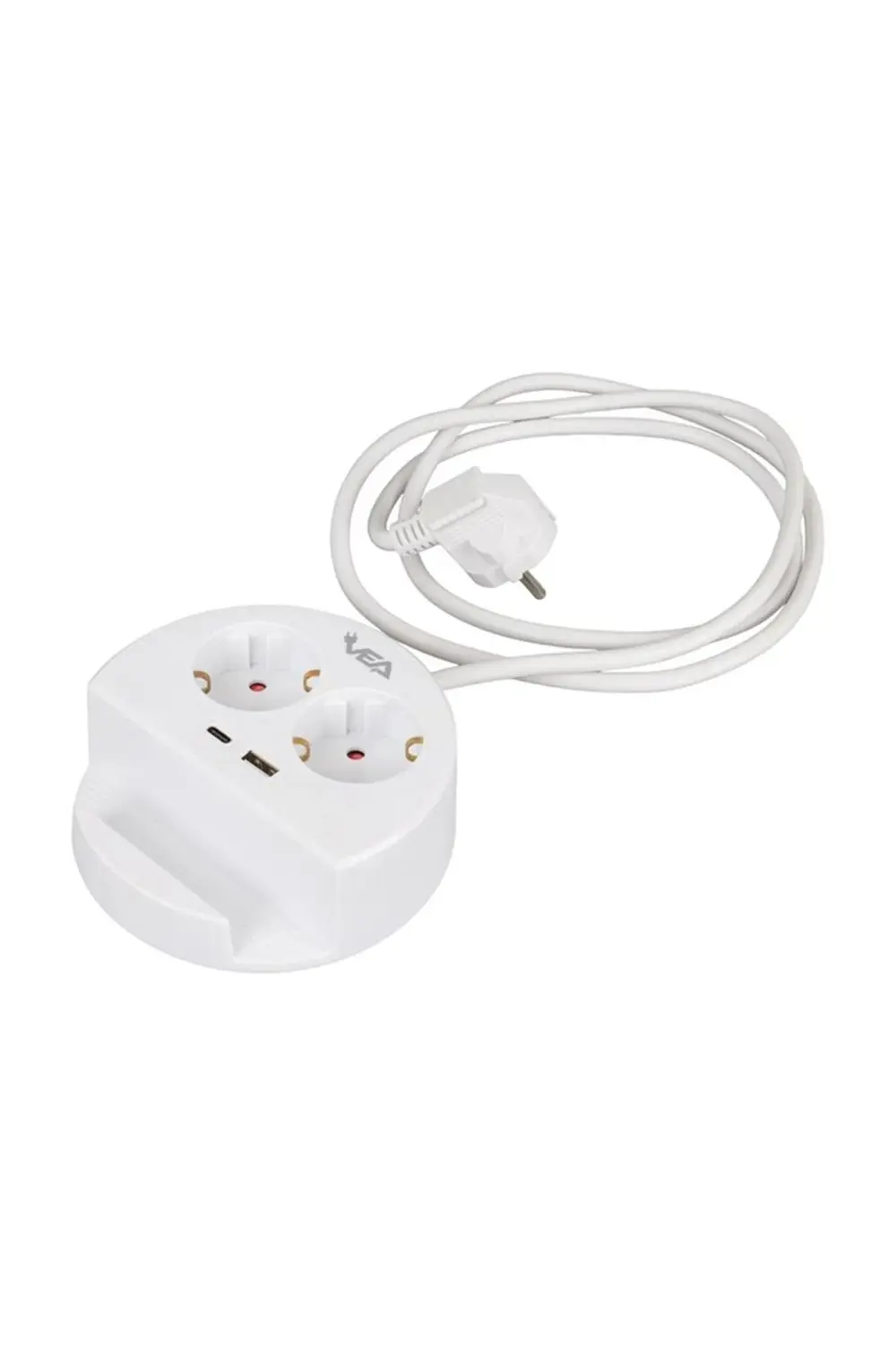 VE-G1102C 2'li USB+ Type-C Girişli Anahtarlı Grup Priz