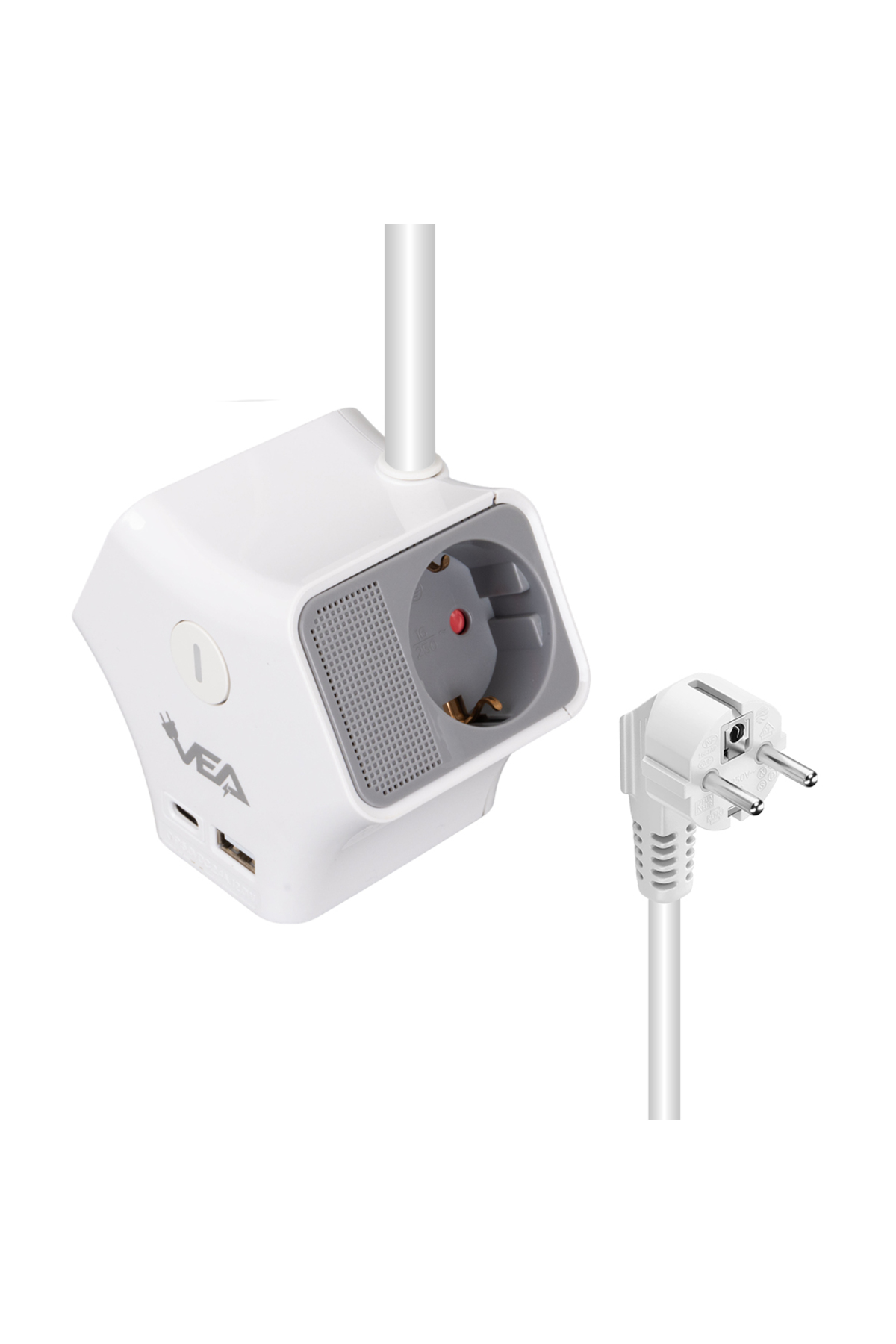 VE-G903YC 3LÜ USB+ TYPE-C GİRİŞLİ ANAHTARLI 1.5 METRE GRUP PRİZ