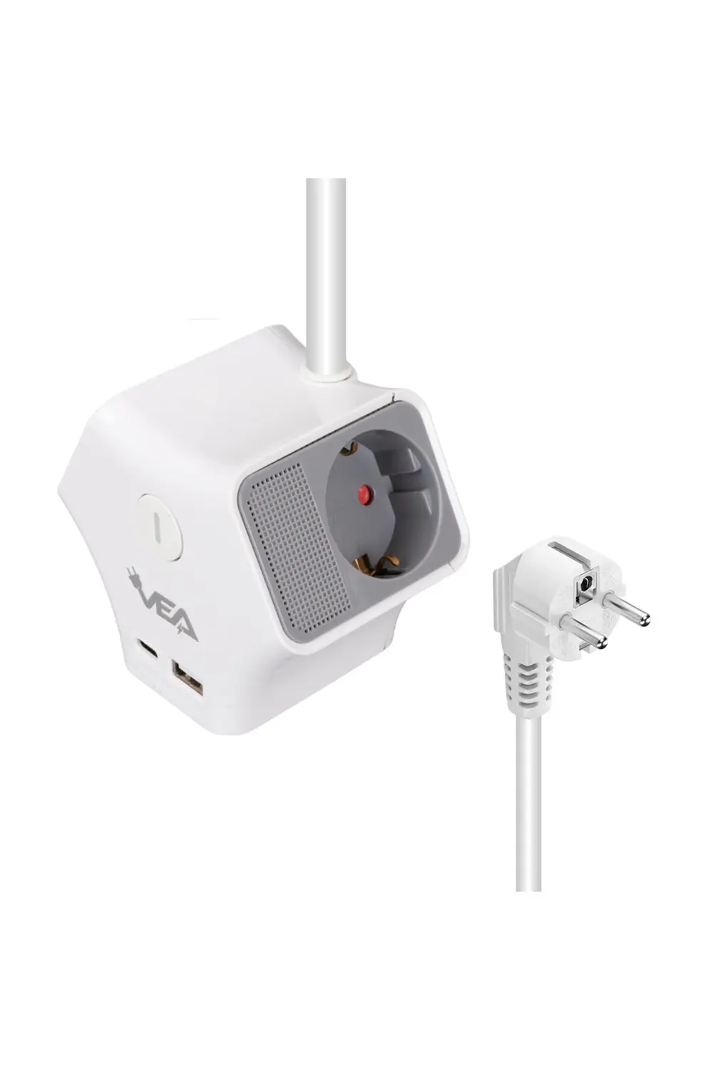 VE-G903YC 3LÜ USB+ TYPE-C GİRİŞLİ ANAHTARLI 1.5 METRE GRUP PRİZ