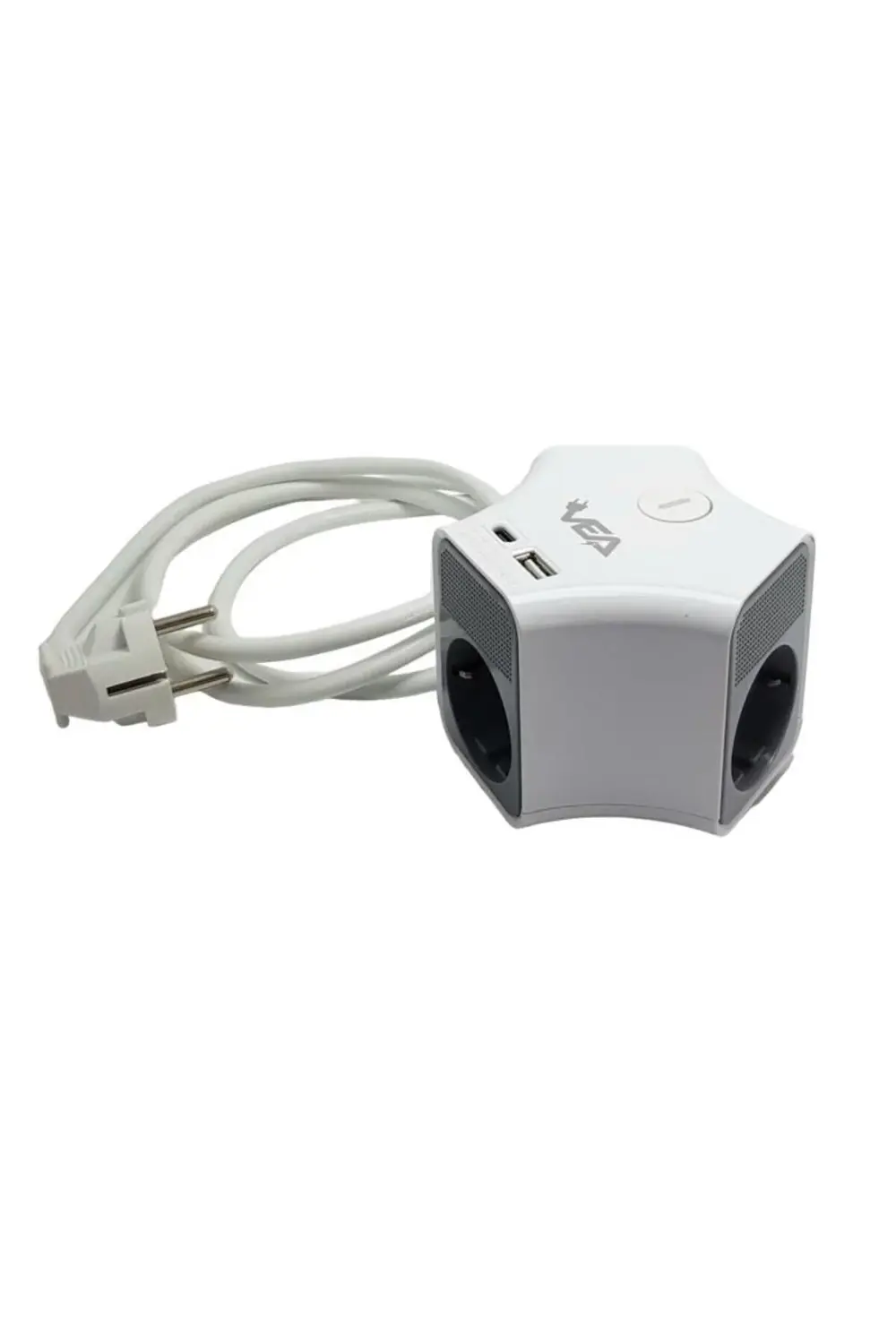 VE-G903YC 3'lü USB+ Type-C Girişli Anahtarlı 1.5 Metre Grup Priz