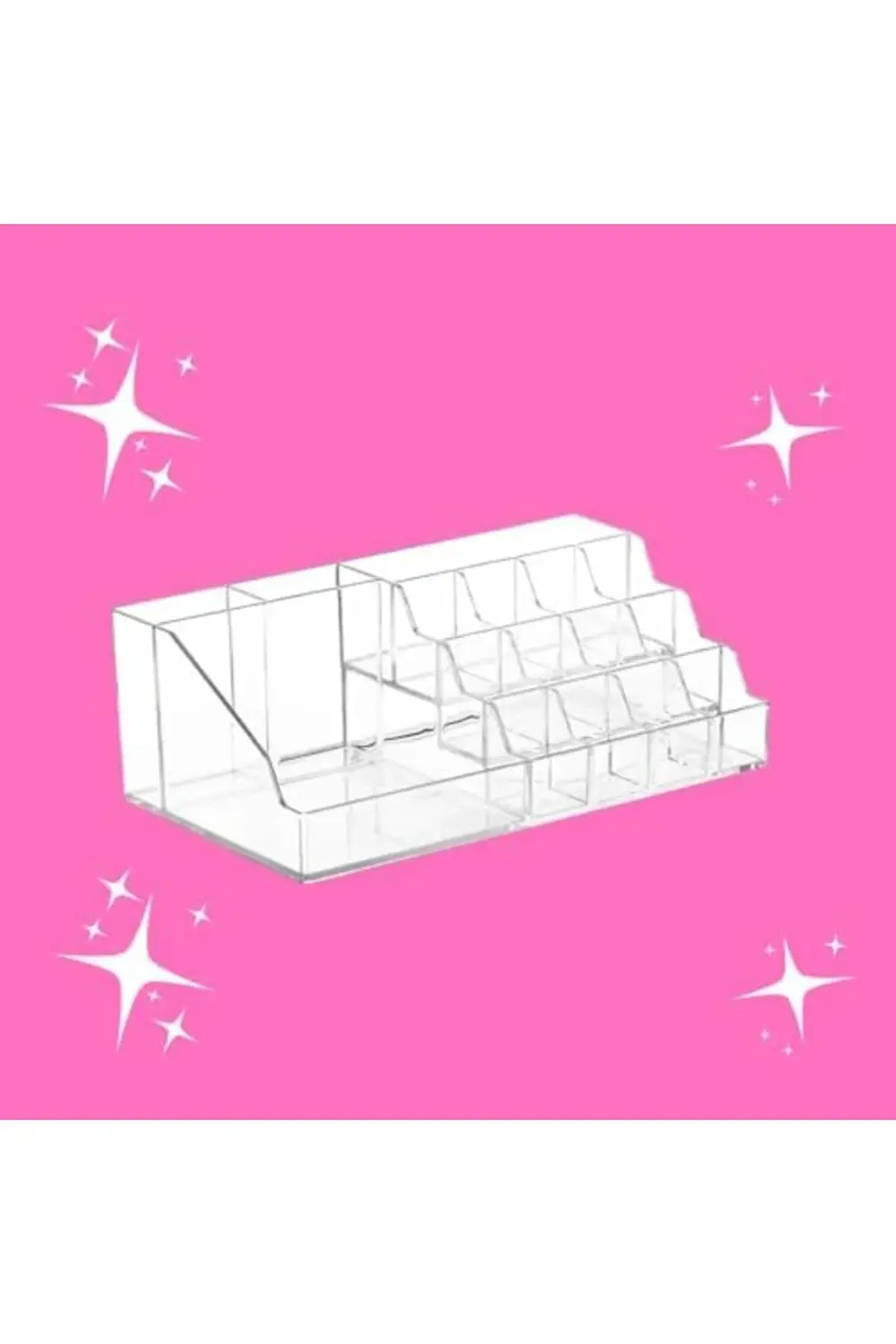 ve Takı Düzenleyici Organizer- Şeffaf Kozmetik Organizer - Ruj Ta