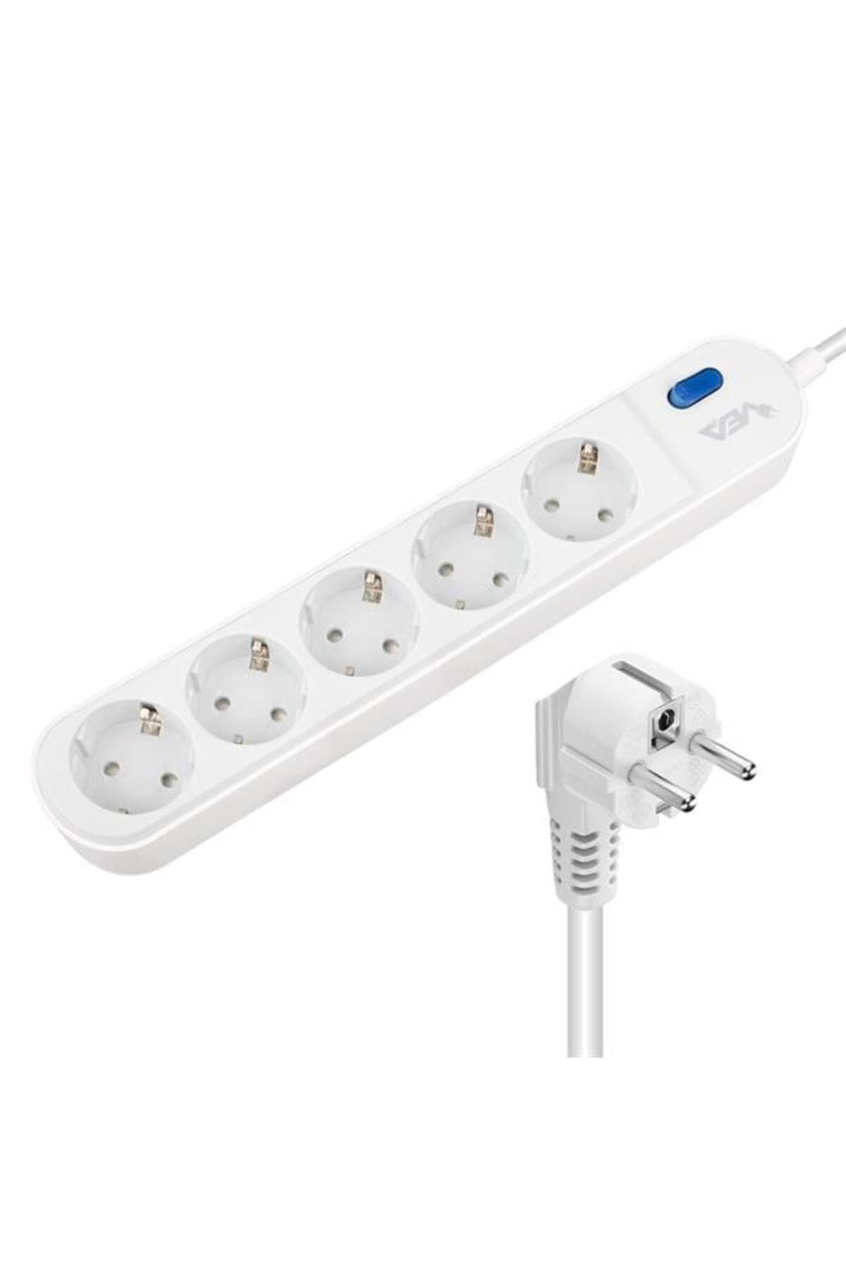 VE-VEGA105 A Class 5'Li Anahtarlı 1.5 Metre Akım Korumalı Priz