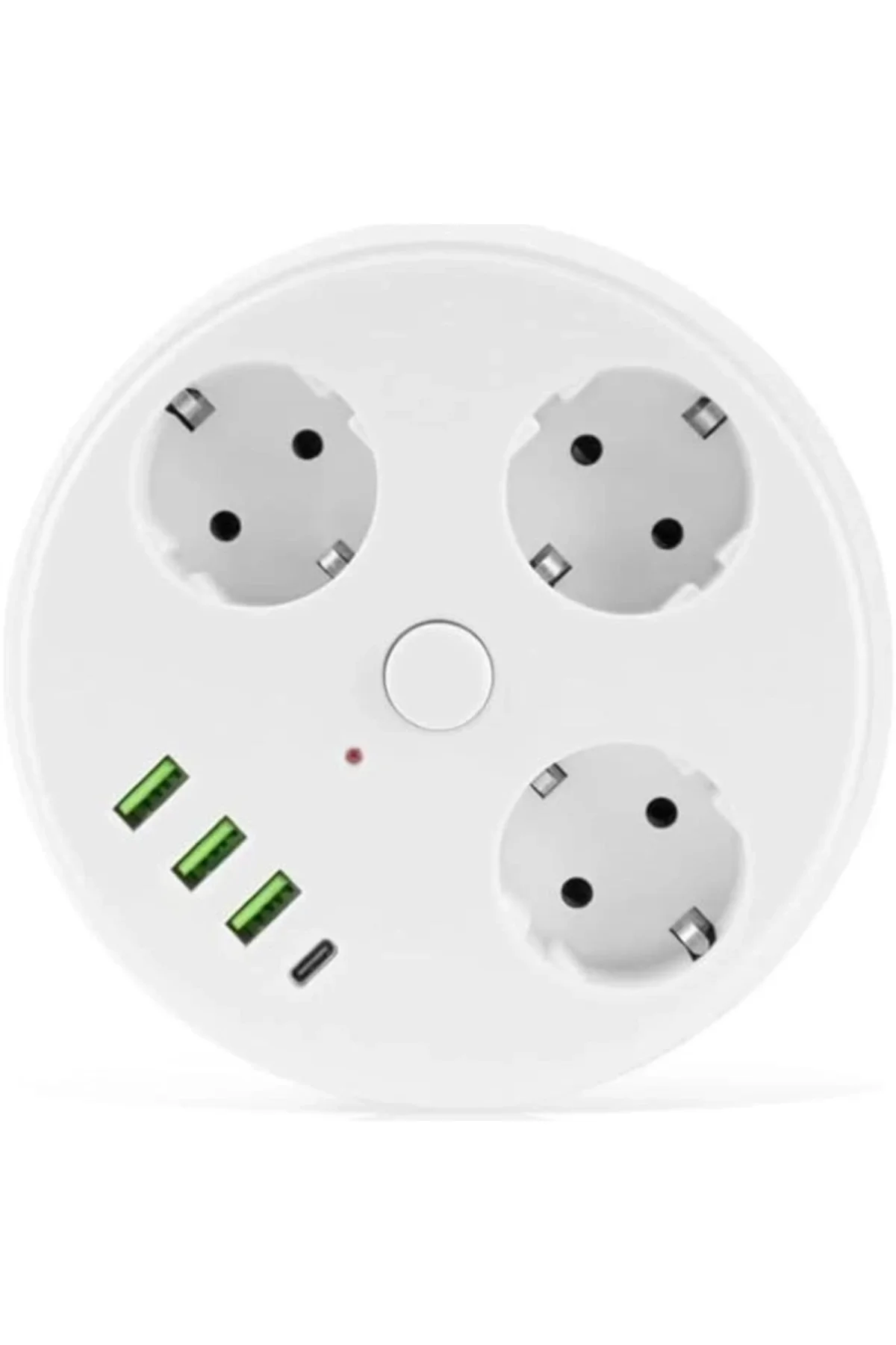 Vea 7 In 1, Akım Korumalı Grup Priz, 3'Lü, Anahtarlı, 3 Usb, 1 Type C, 1.5 Metre Kablolu, Kablos