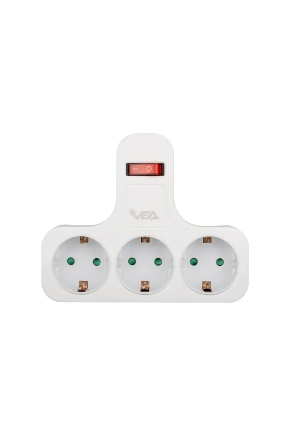 VEA VE-22418 16 AMPER 3500 WATT ANAHTARLI 3LÜ PRİZ