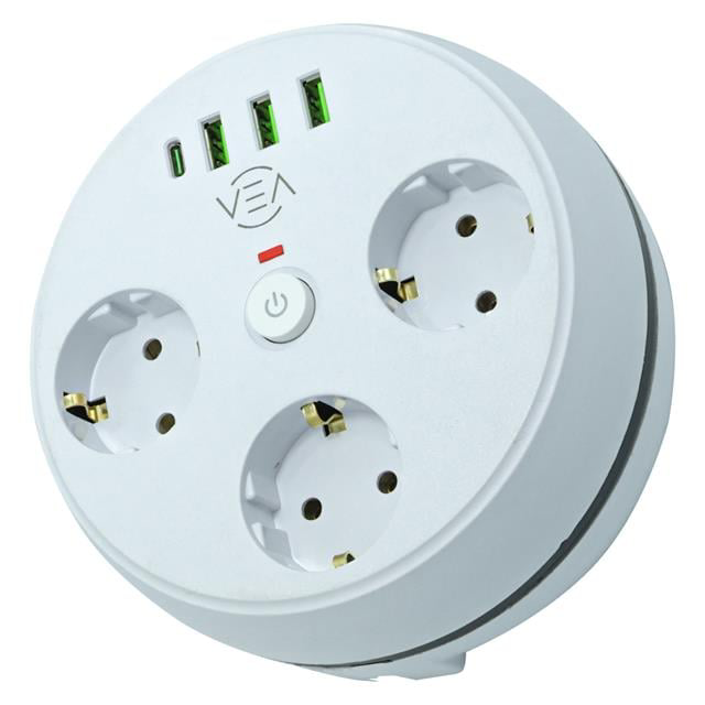 Vea VE-26583 3&amp;apos;LÜ 1.5 Metre Kablolu 3 USB / TYPE-C Giriş