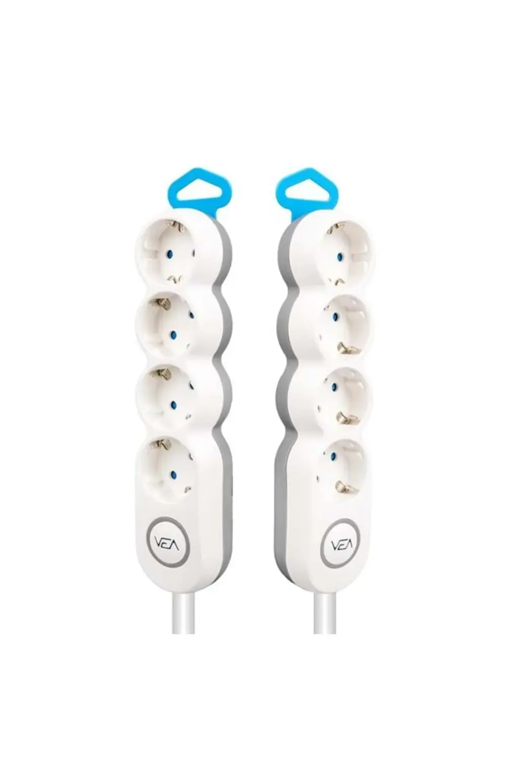 Vea VE-2S4S 4 Lü 1.5 Metre Kablolu Anahtarlı Çocuk Korumalı Emniy